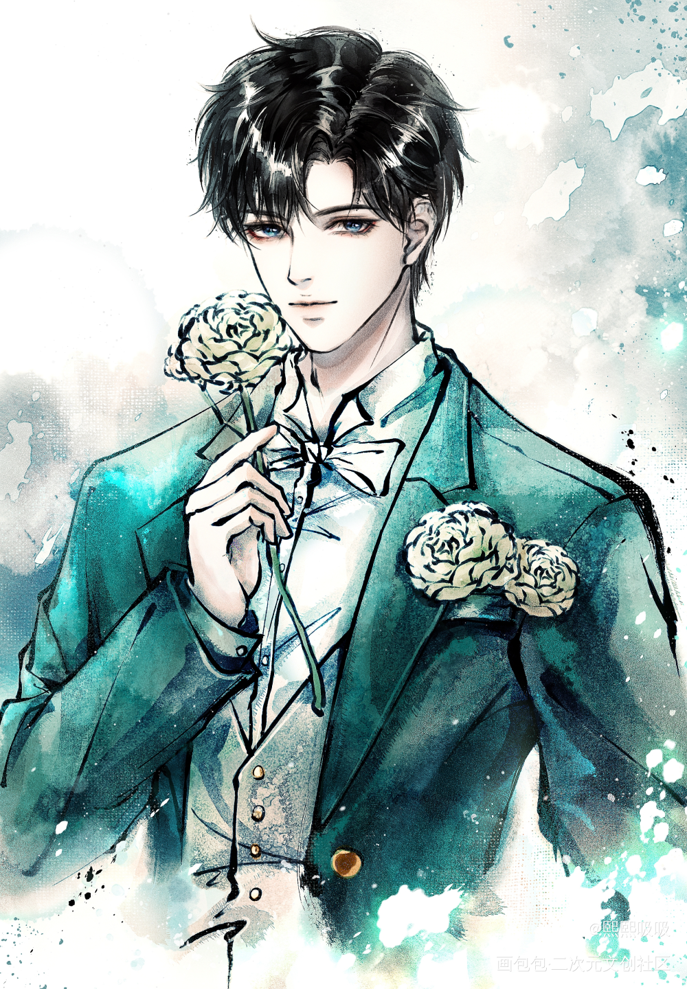 黎朔，祝大家七夕快乐_谁把谁当真188男团妹叔黎朔绘画作品