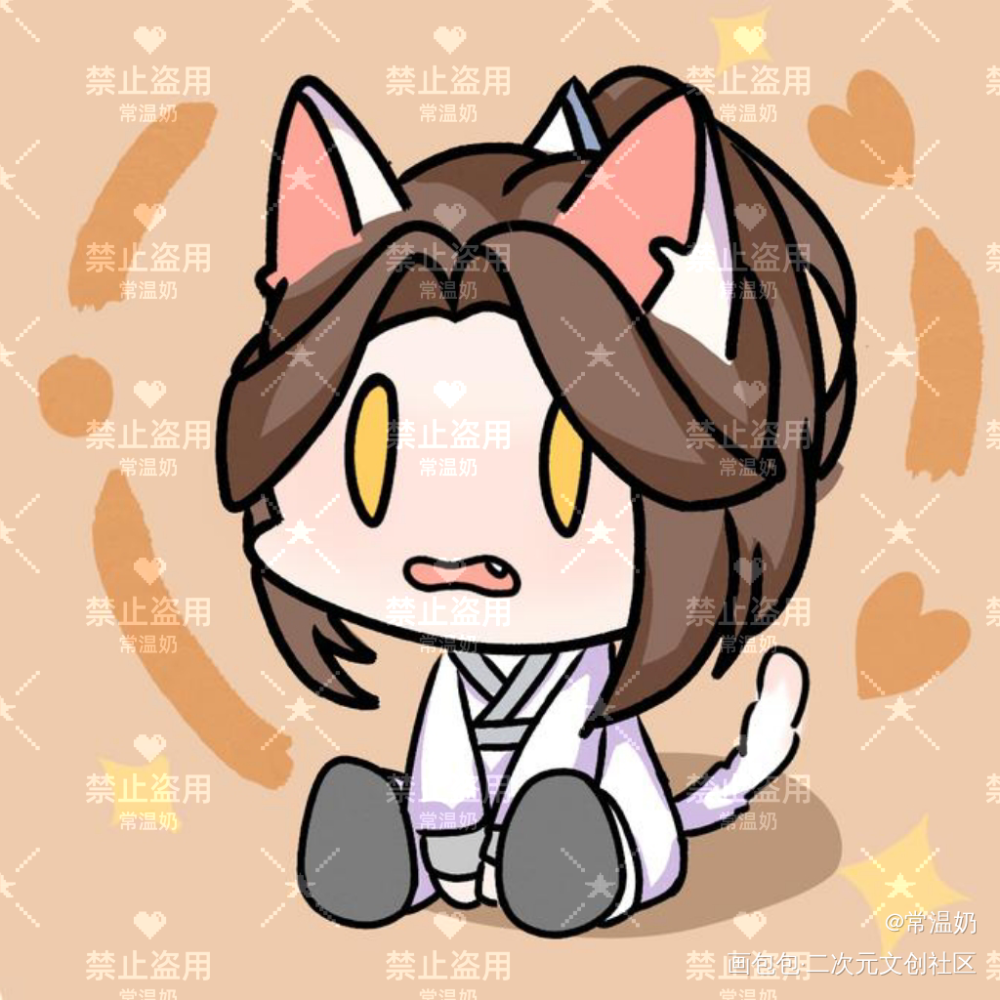 晚宁饱饱_二哈和他的白猫师尊楚晚宁绘画作品