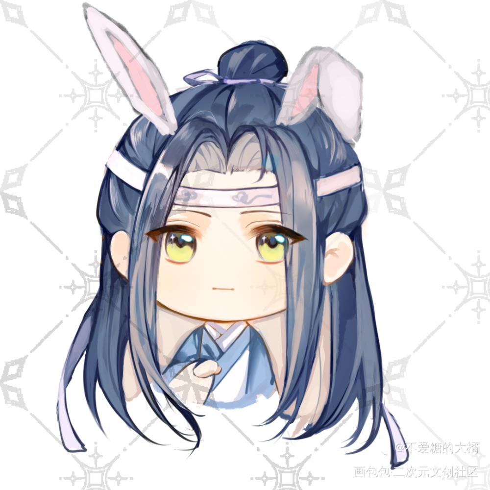右滑→_魔道祖师忘羡蓝忘机绘画作品