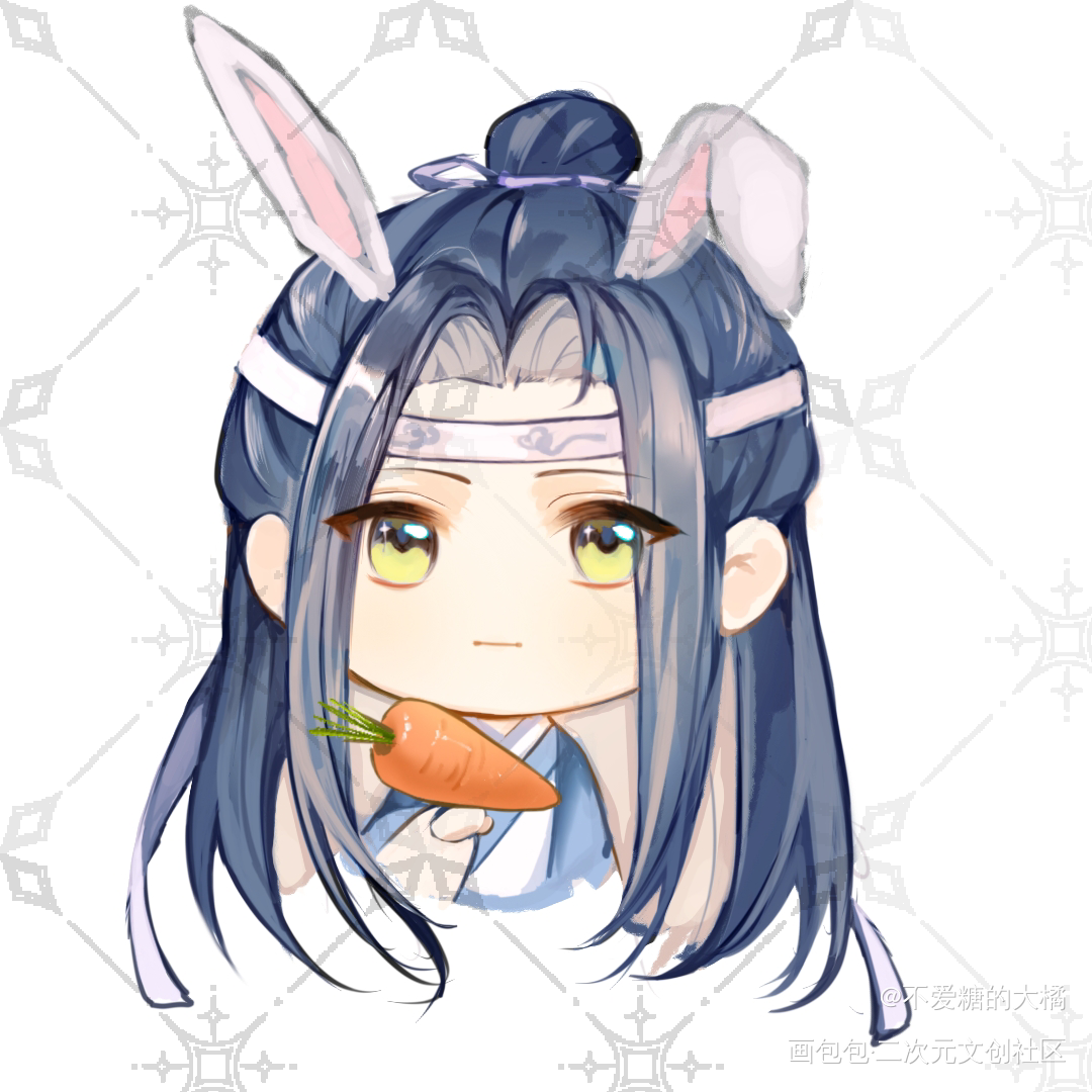 右滑→_魔道祖师忘羡蓝忘机绘画作品