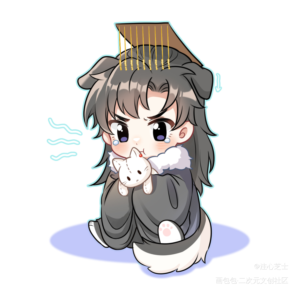 _二哈和他的白猫师尊燃晚墨燃绘画作品