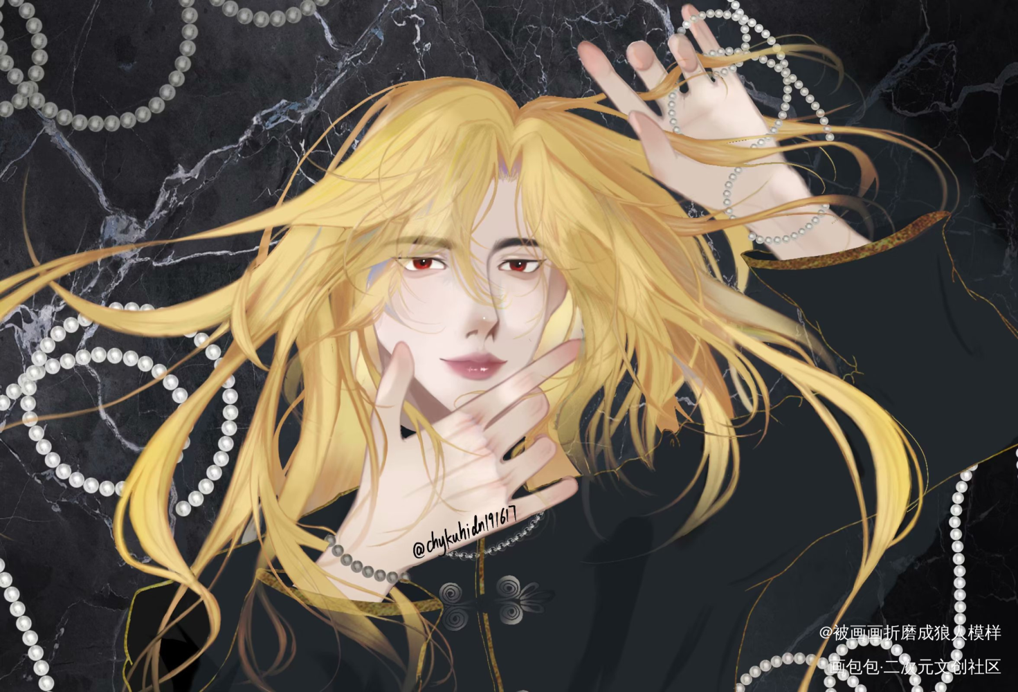 欢迎大家找我约稿_板绘涂摸鱼页procreate原创ococ绘画作品