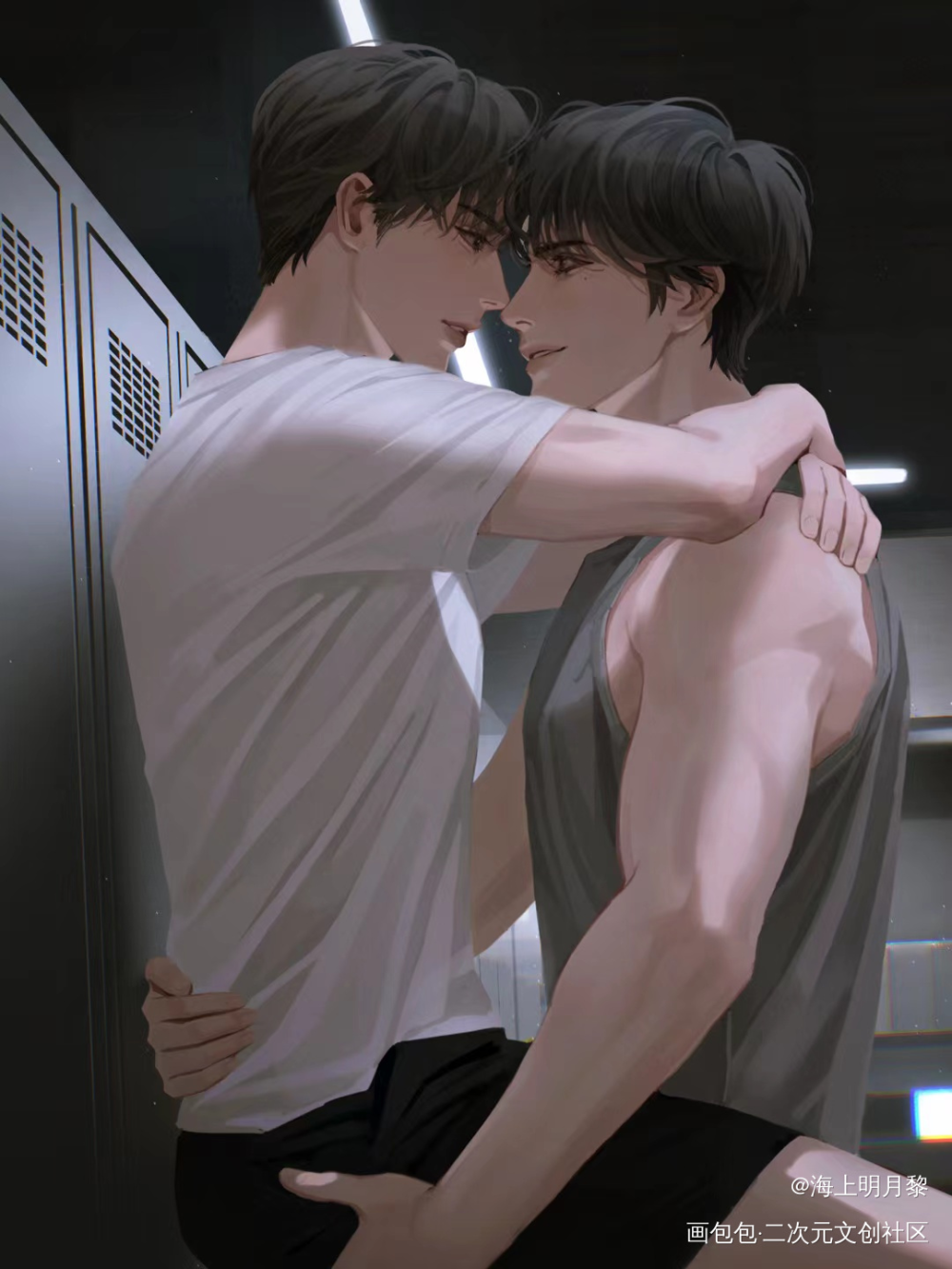 辛黎更衣室_谁把谁当真188男团黎朔赵锦辛绘画作品
