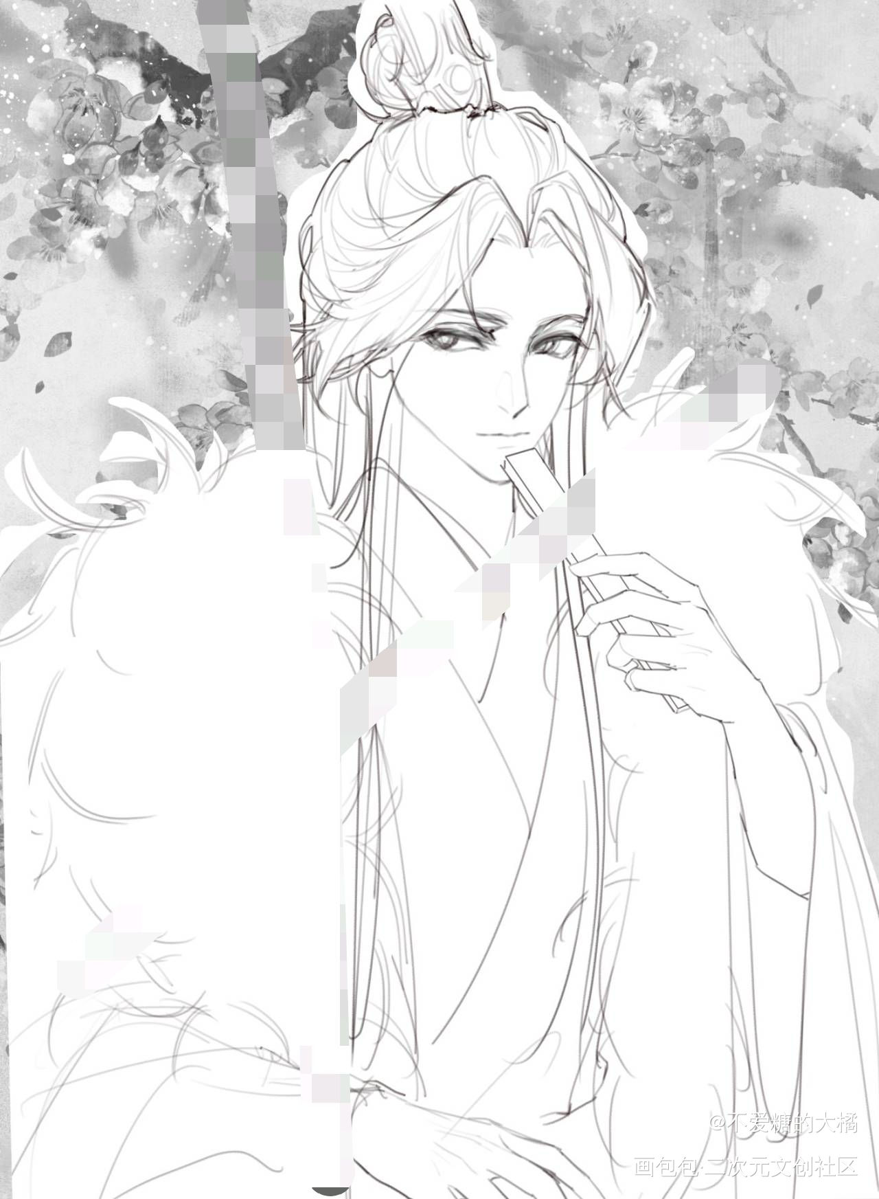好喜欢٩(๛ ˘ ³˘)۶❤_人渣反派自救系统冰秋绘画作品
