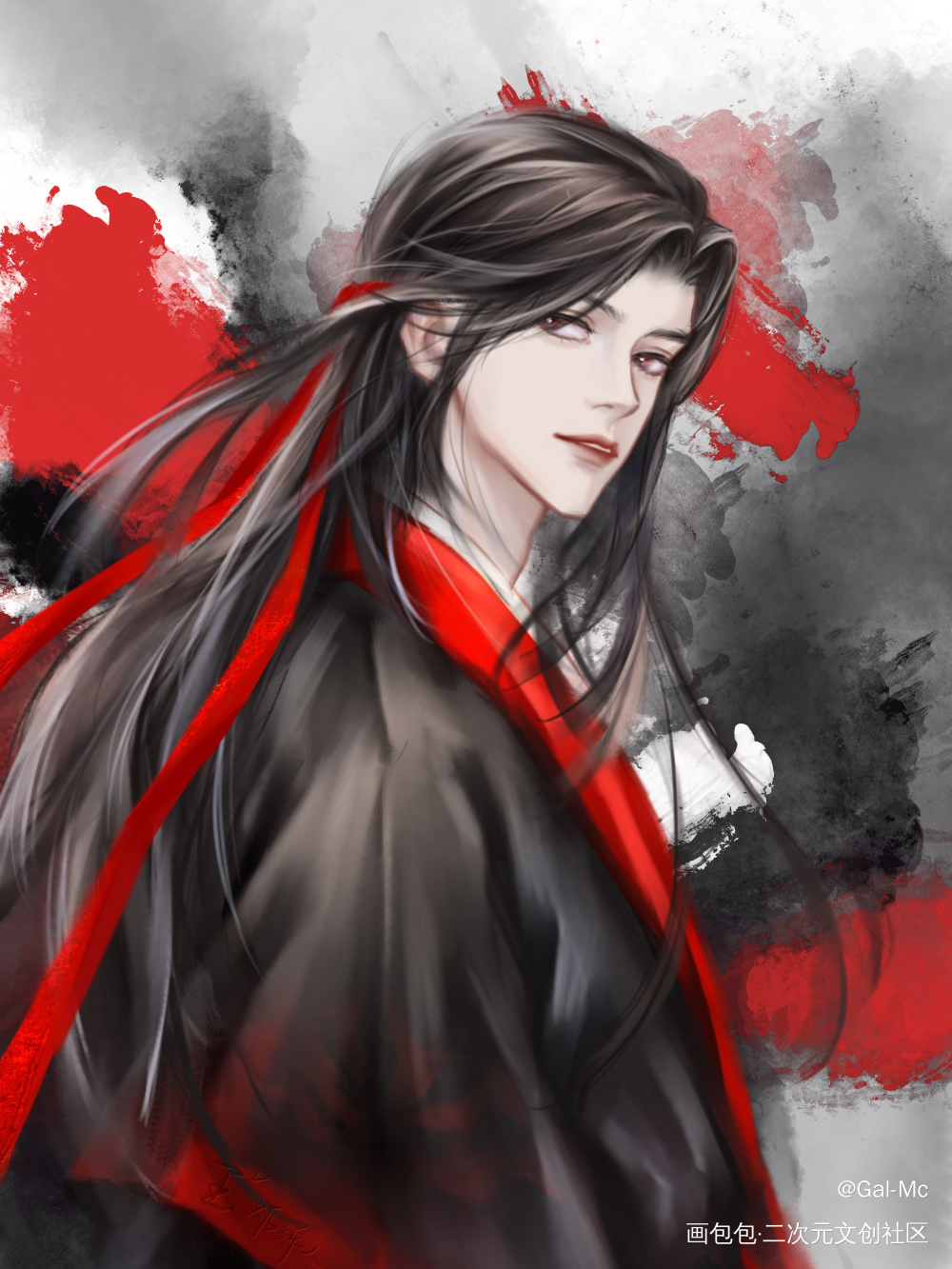 老祖羡就是最绝的_魔道祖师忘羡魏无羡板绘涂我要上首推绘画作品