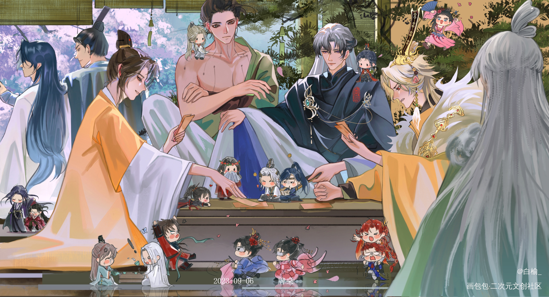 牌桌_代号鸢插画绘画绘画作品