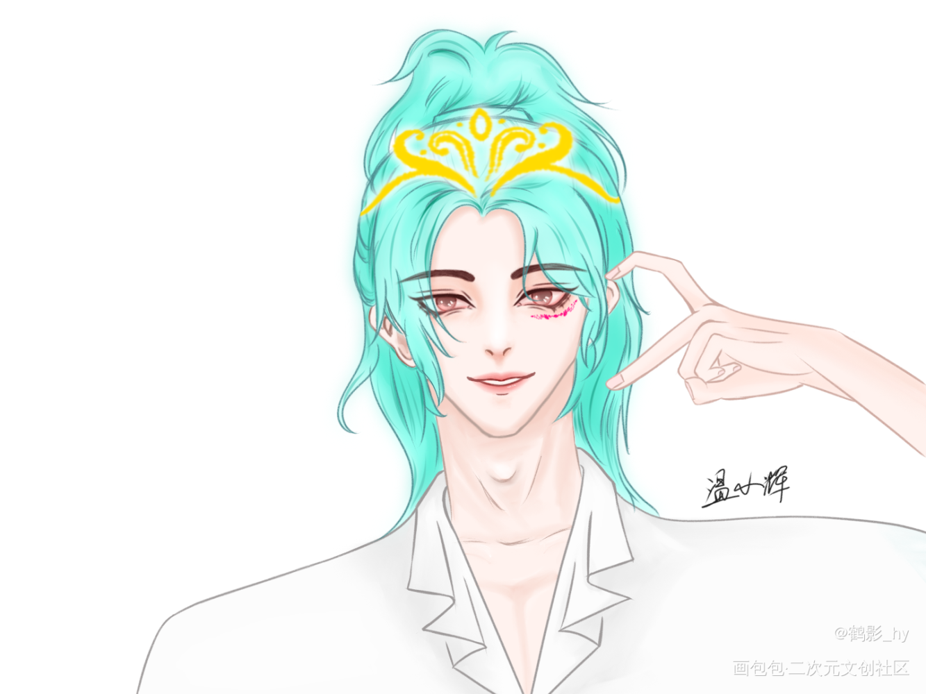 最近画的CP_188男团竞放洛温李简板绘涂绘画作品