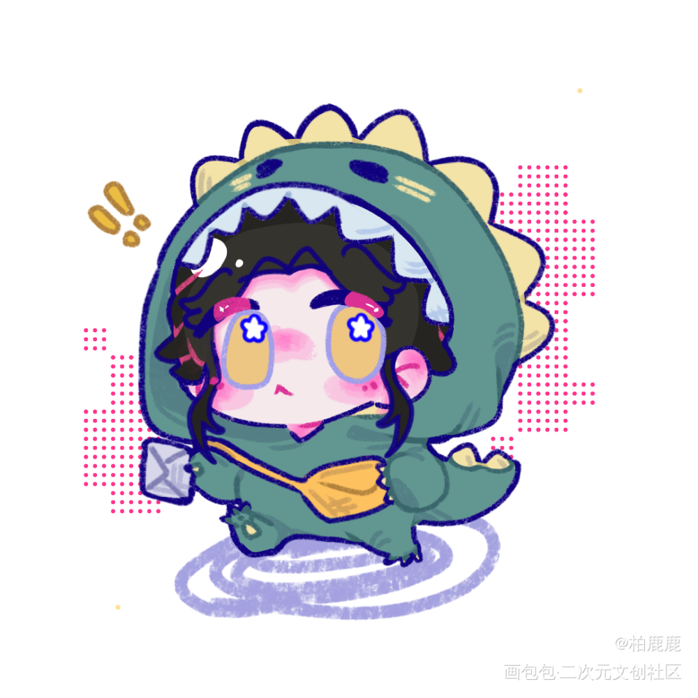 小恐龙信使 谢怜_绘画作品