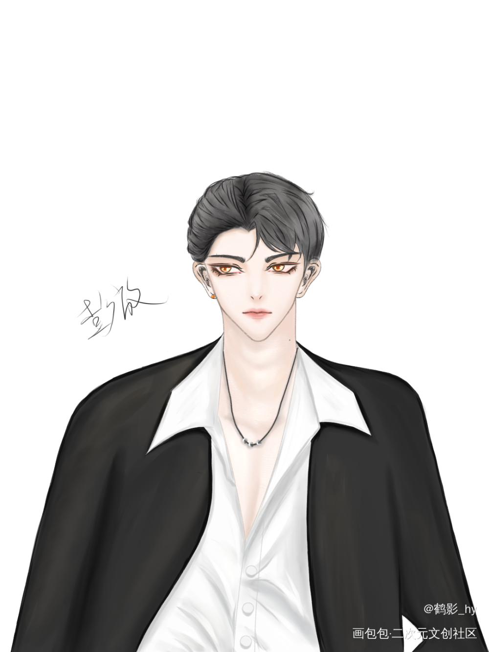 最近画的CP_188男团竞放洛温李简板绘涂绘画作品