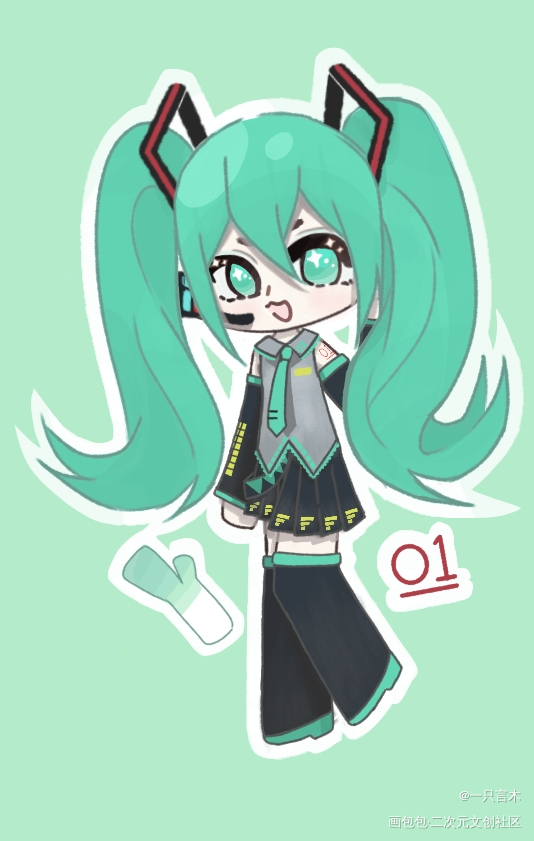 miku_初音ミク初音未来初音初音miku绘画作品