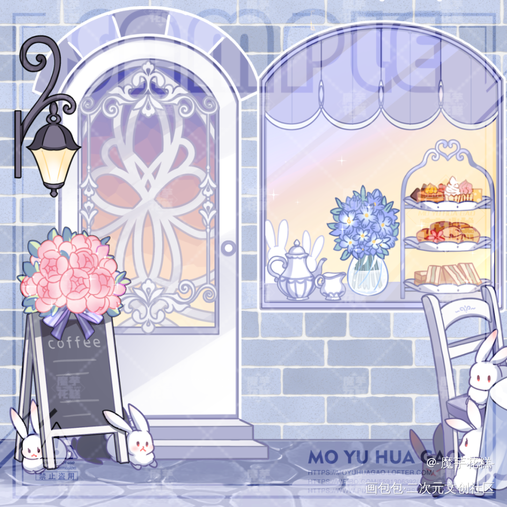 _魔道祖师忘羡Q版同人插图绘画作品