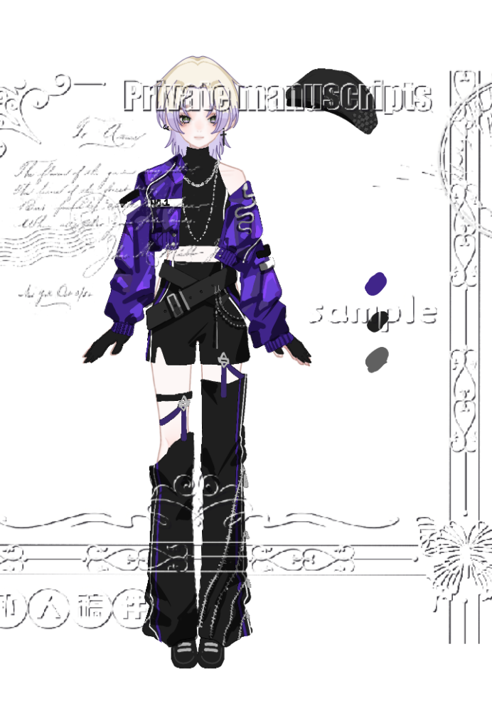 _板绘涂服设oc绘画作品