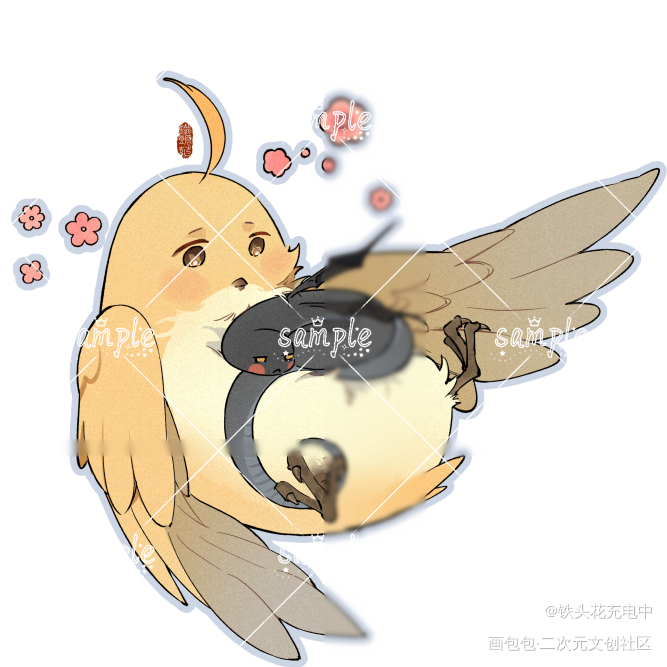 小动物的稿_头像约稿绘画作品