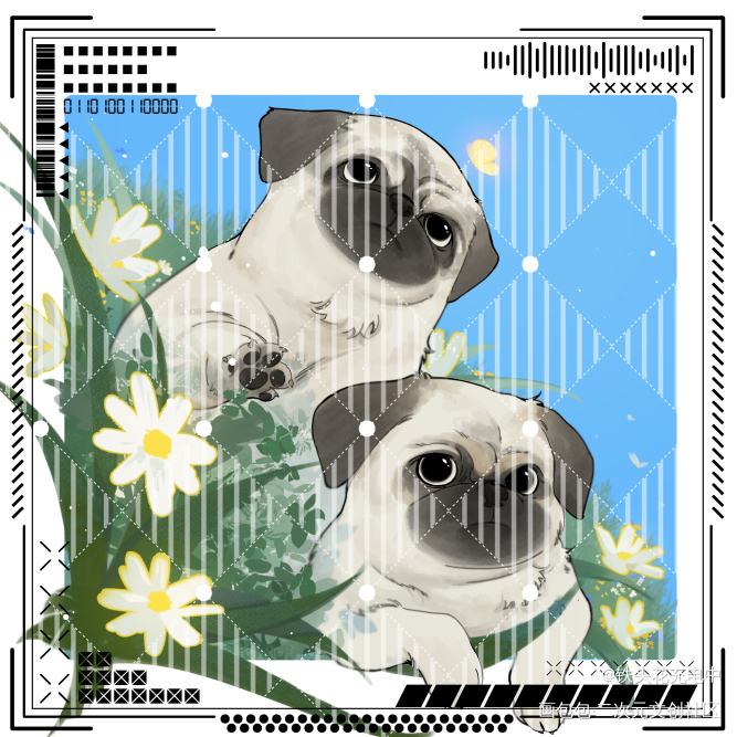 小动物的稿_头像约稿绘画作品