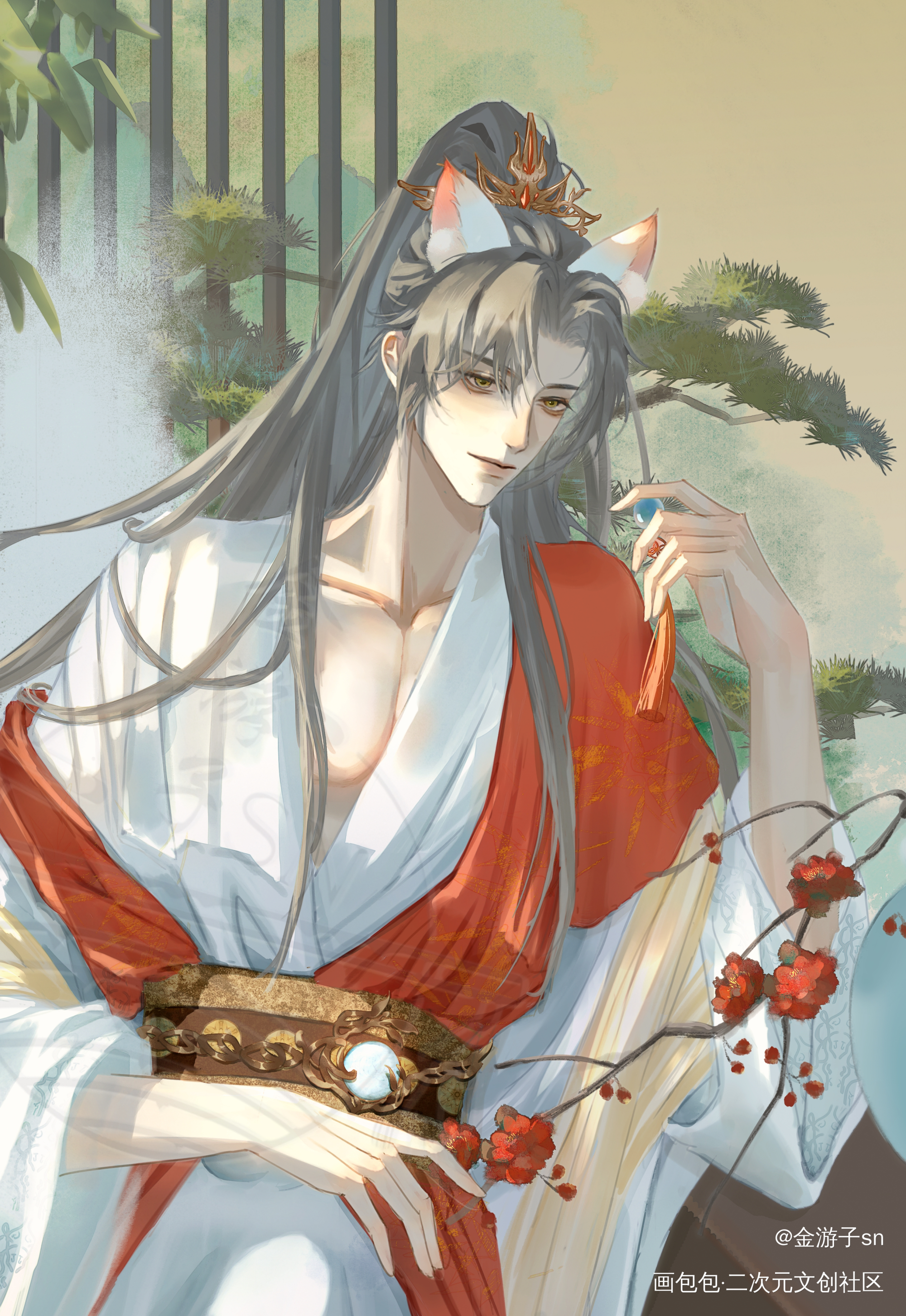 【羡★生贺图】漪涟_魔道祖师忘羡魏无羡古风绘画作品