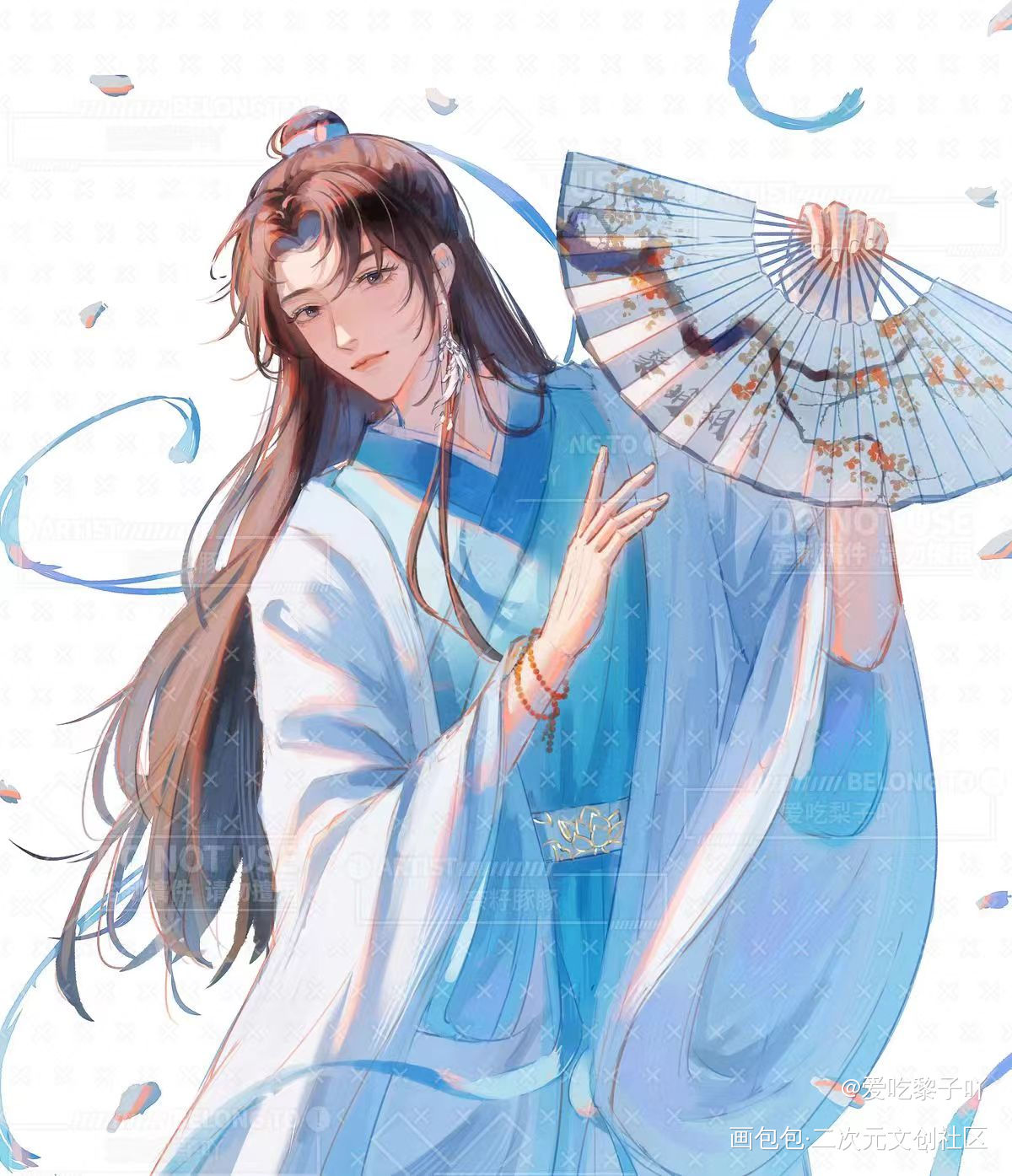 朗月君子♥_谁把谁当真绘画作品