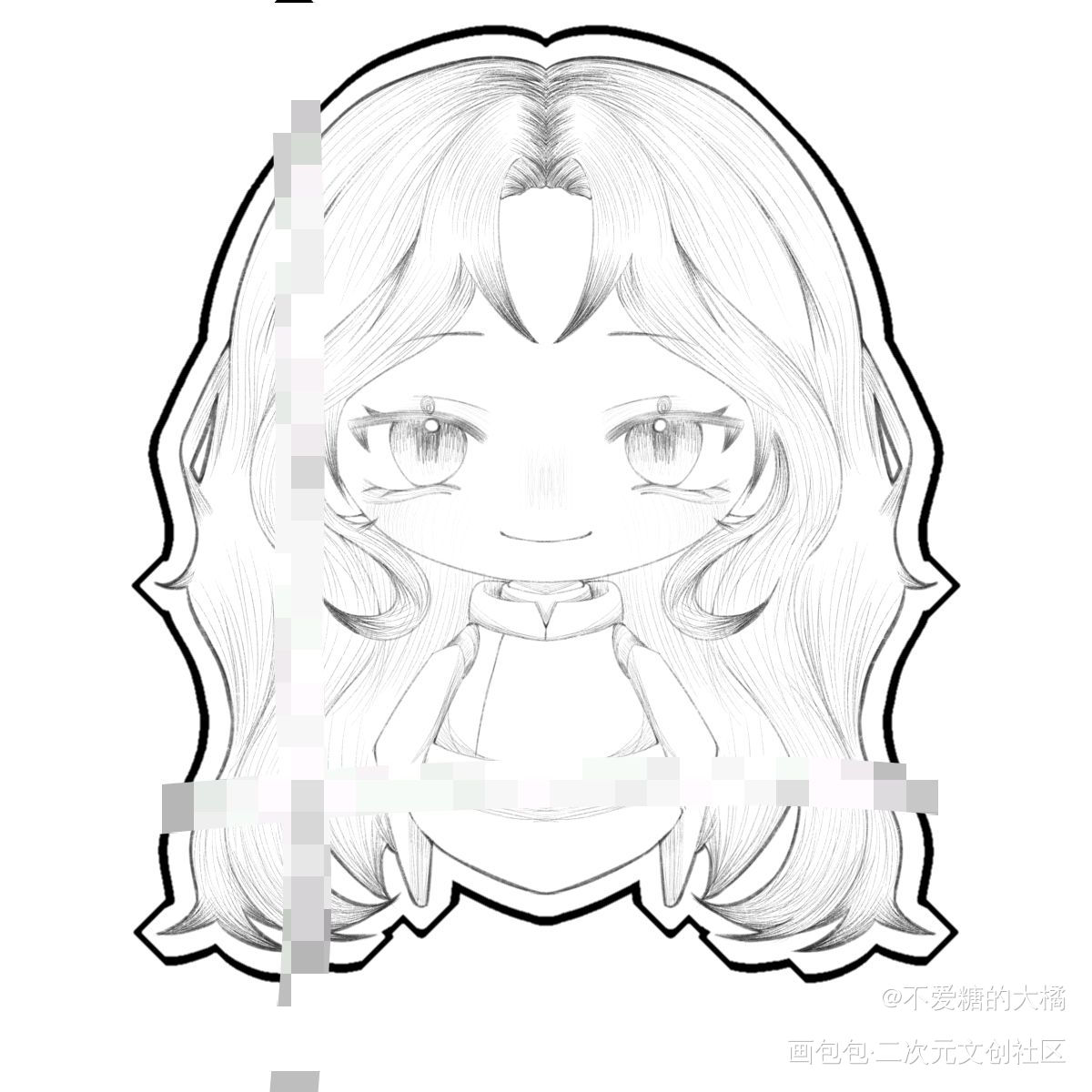 好可爱的(◍ ´꒳` ◍)_我在惊悚游戏里封神绘画作品