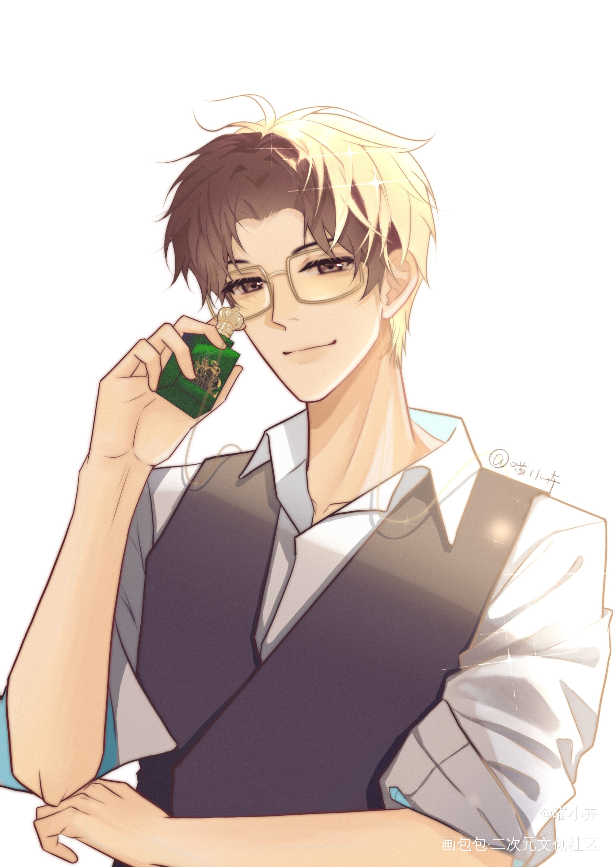 黎叔叔生日快乐_188男团妹叔黎朔赵锦辛黎朔0927生日快乐绘画作品