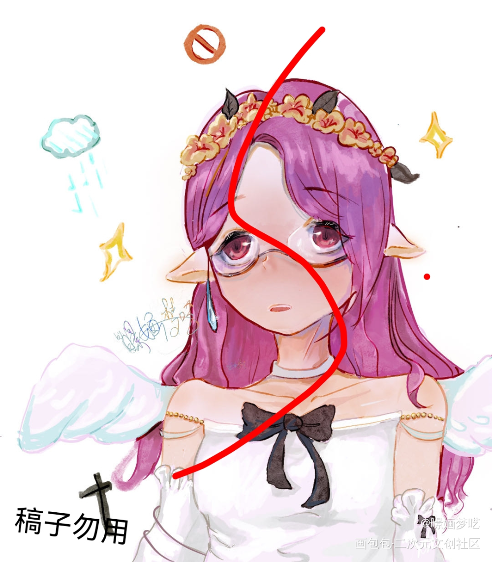 最近的稿子_板绘涂oc绘画作品