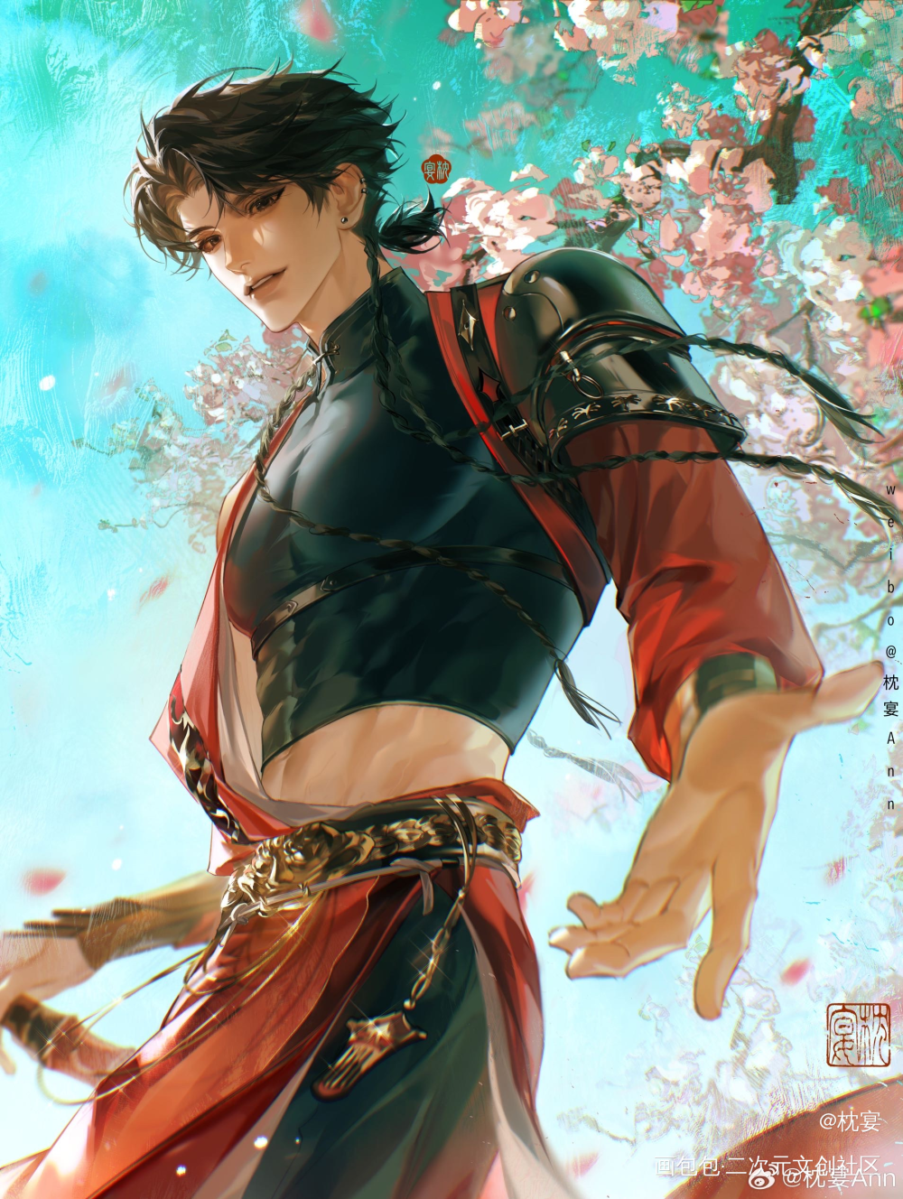 好水的小脸_代号鸢古风插画代号鸢孙策绘画绘画作品