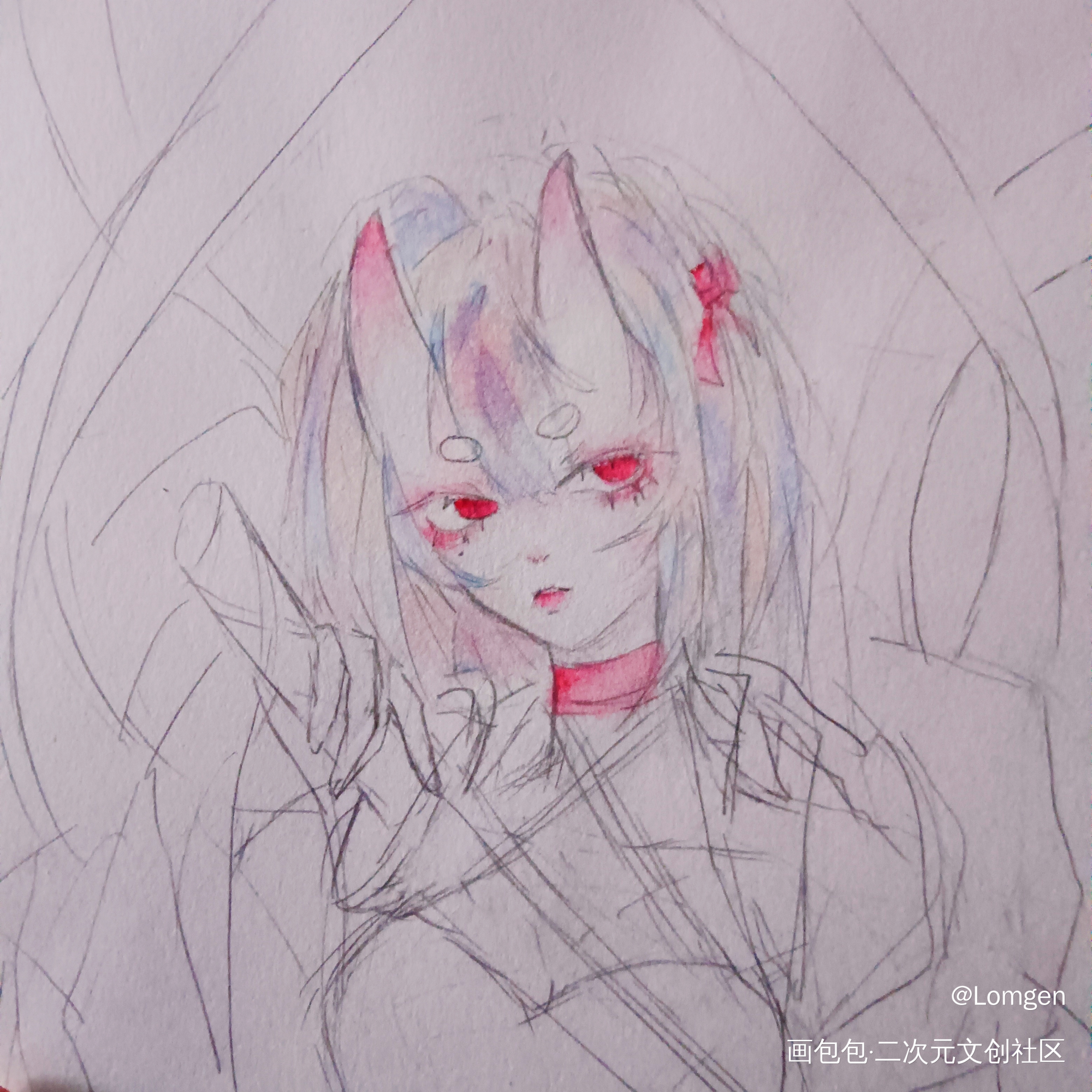 快画完啦_铅笔手绘oc绘画作品