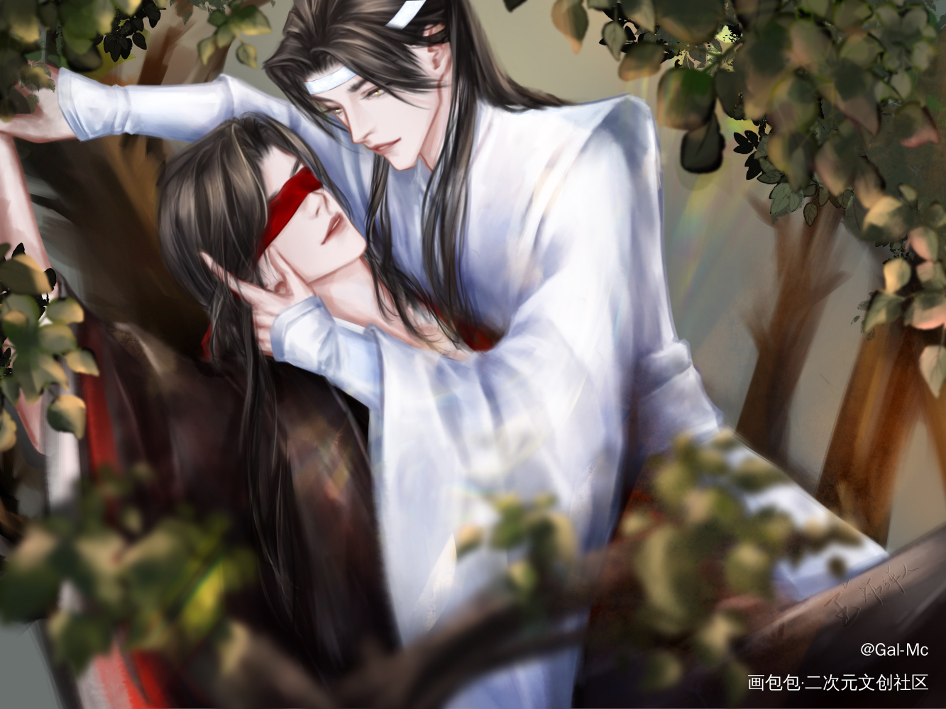 扒一扒那个小树林的故事_魔道祖师忘羡蓝忘机魏无羡我要上首推绘画作品