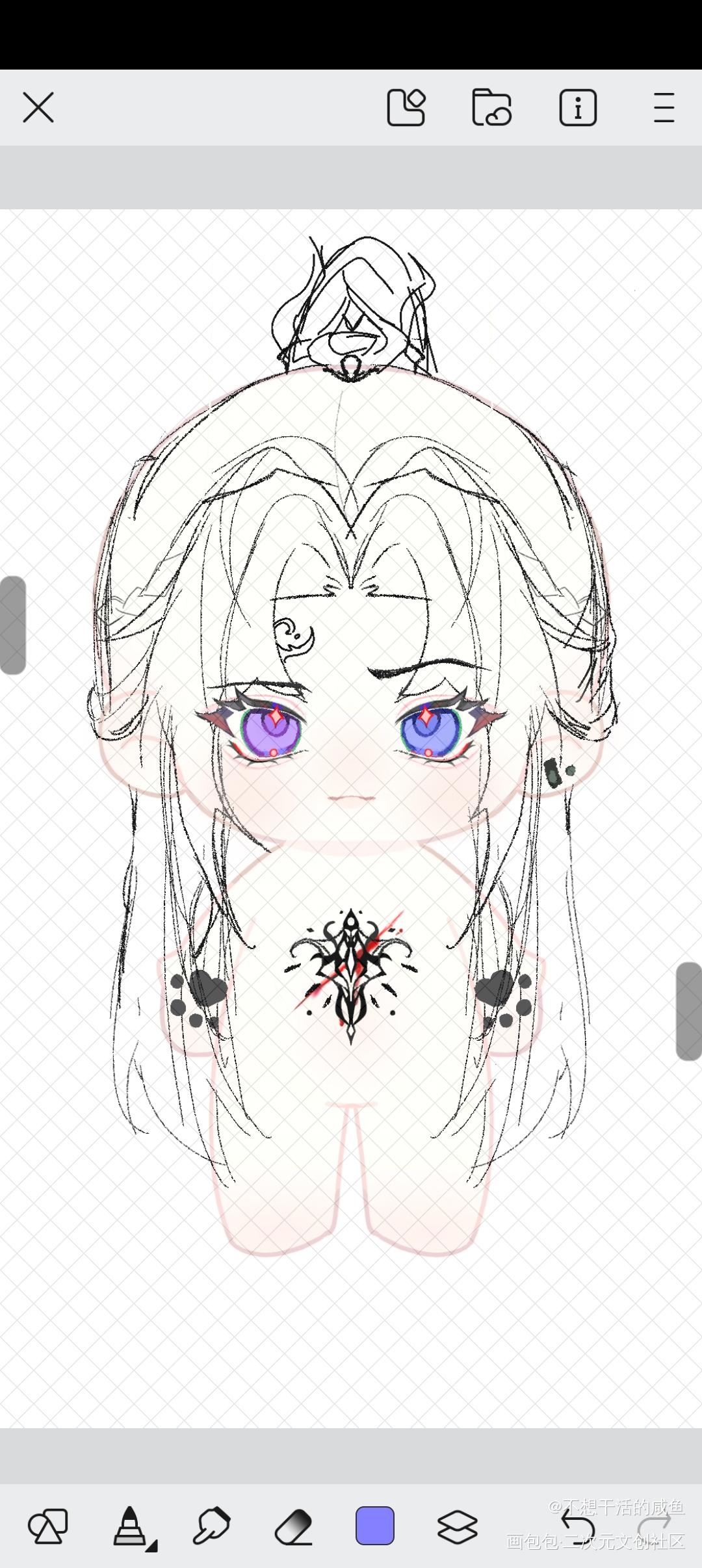 不确定搞不搞，_傅望秋这个修士不正常棉花娃娃oc绘画作品