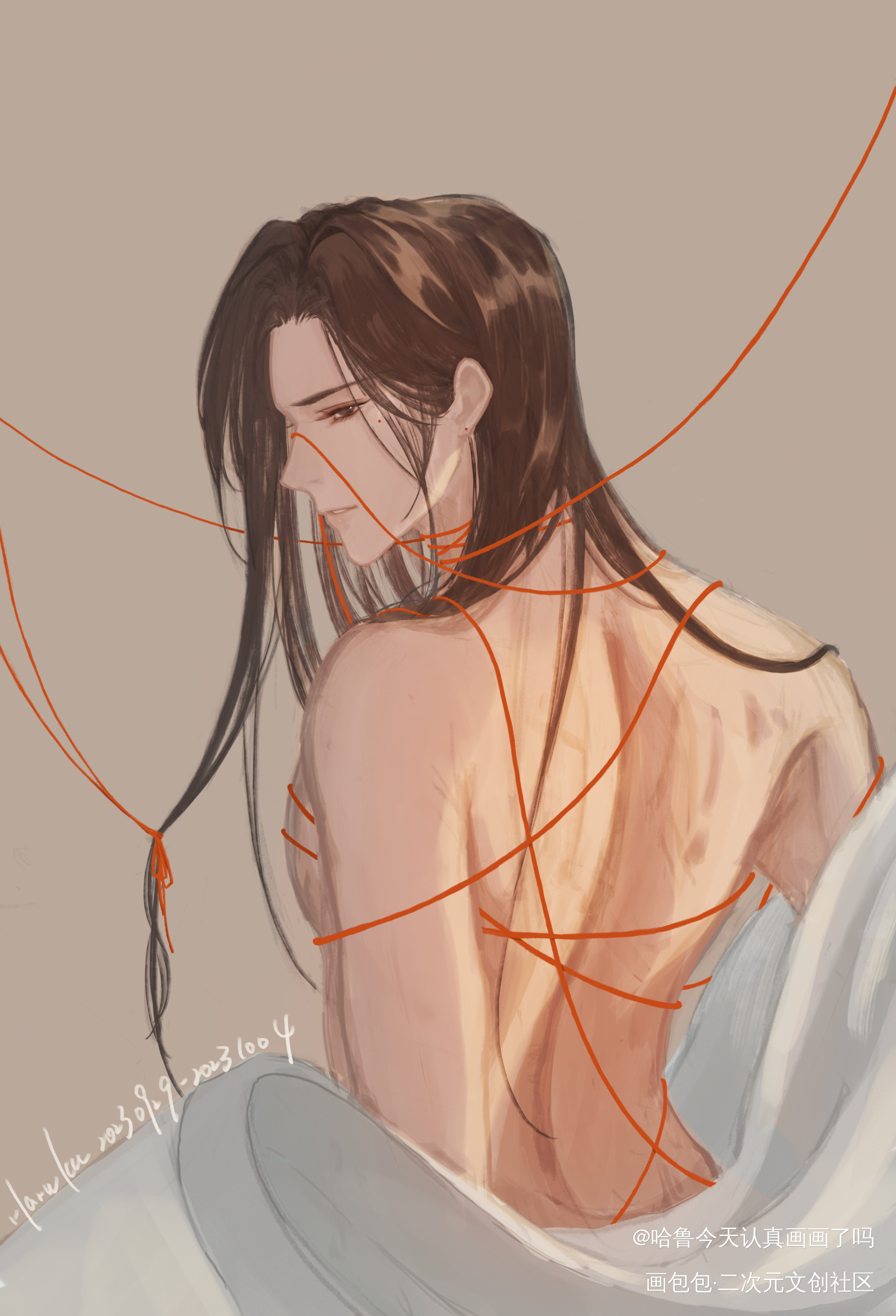 束缚_杀破狼长顾顾昀绘画作品