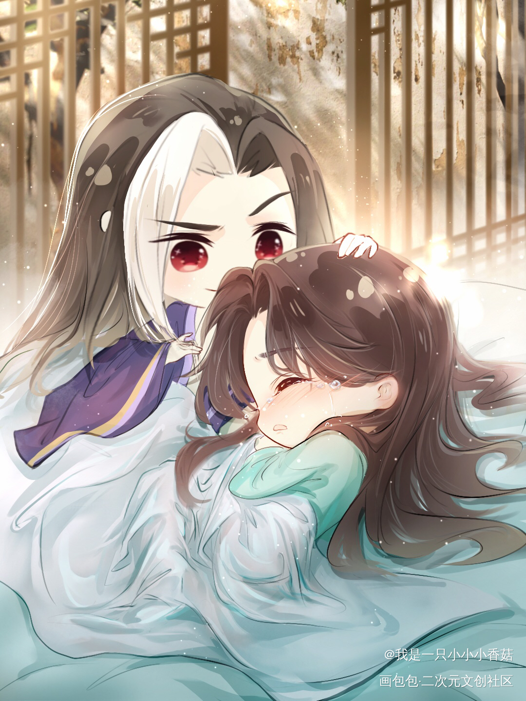 事后清晨_山河剑心千秋晏沈绘画作品