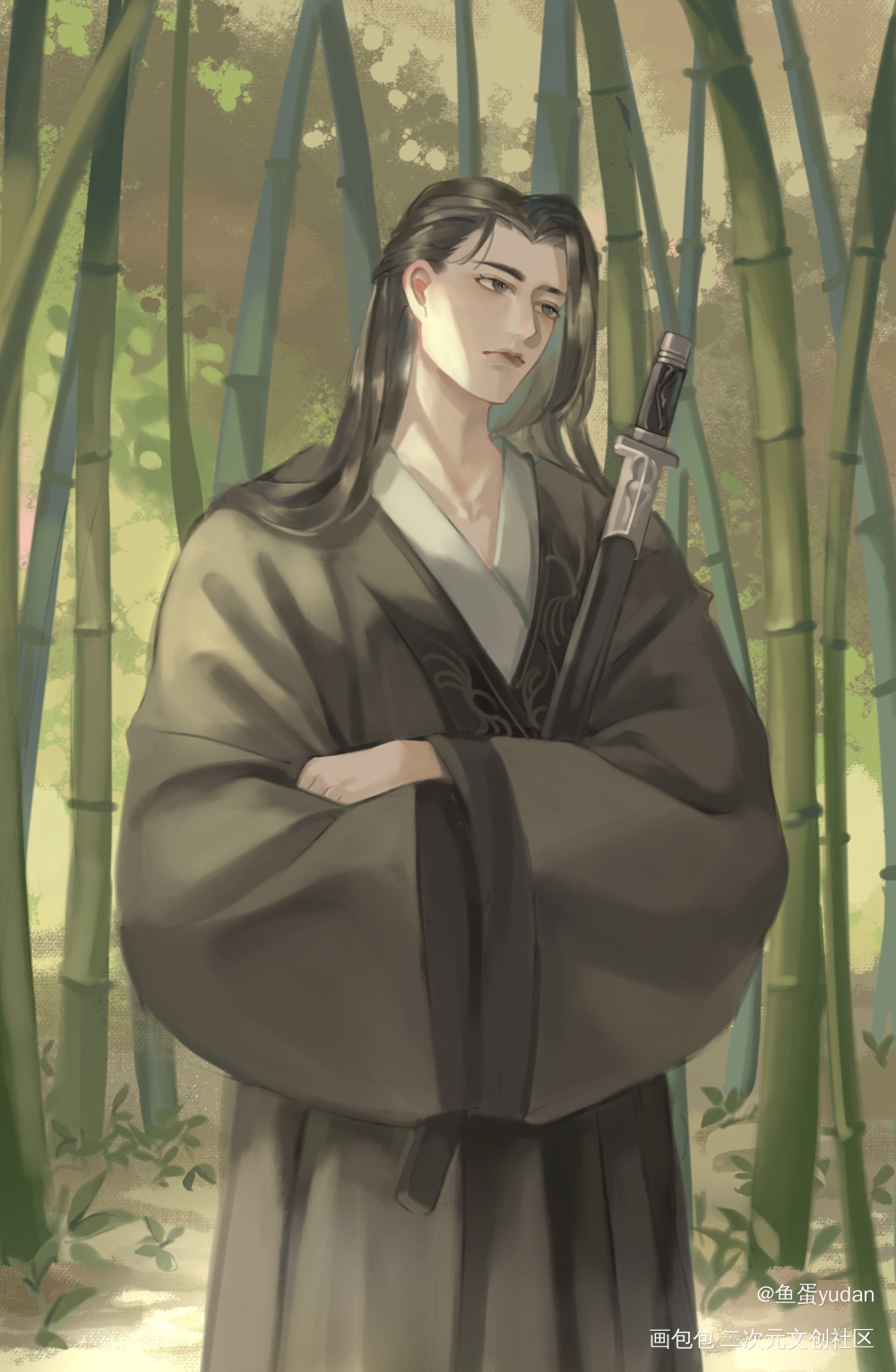 天官赐福_天官赐福板绘涂绘画作品