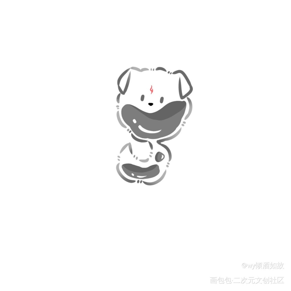 冰秋～_人渣反派自救系统冰秋沈清秋洛冰河Q版绘画作品