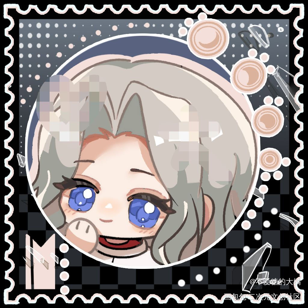 头像小邮票✘2٩(*´◒`*)_我在惊悚游戏里封神绘画作品
