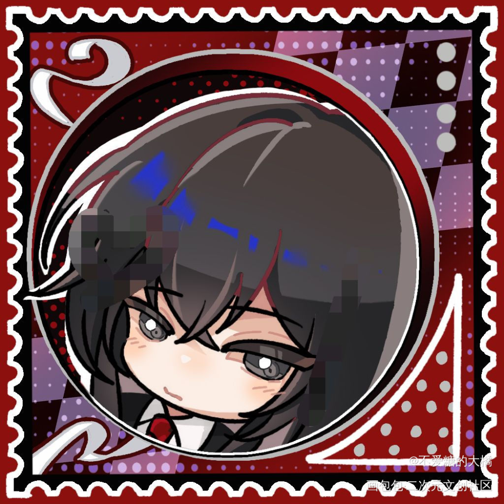 头像小邮票✘2٩(*´◒`*)_我在惊悚游戏里封神绘画作品