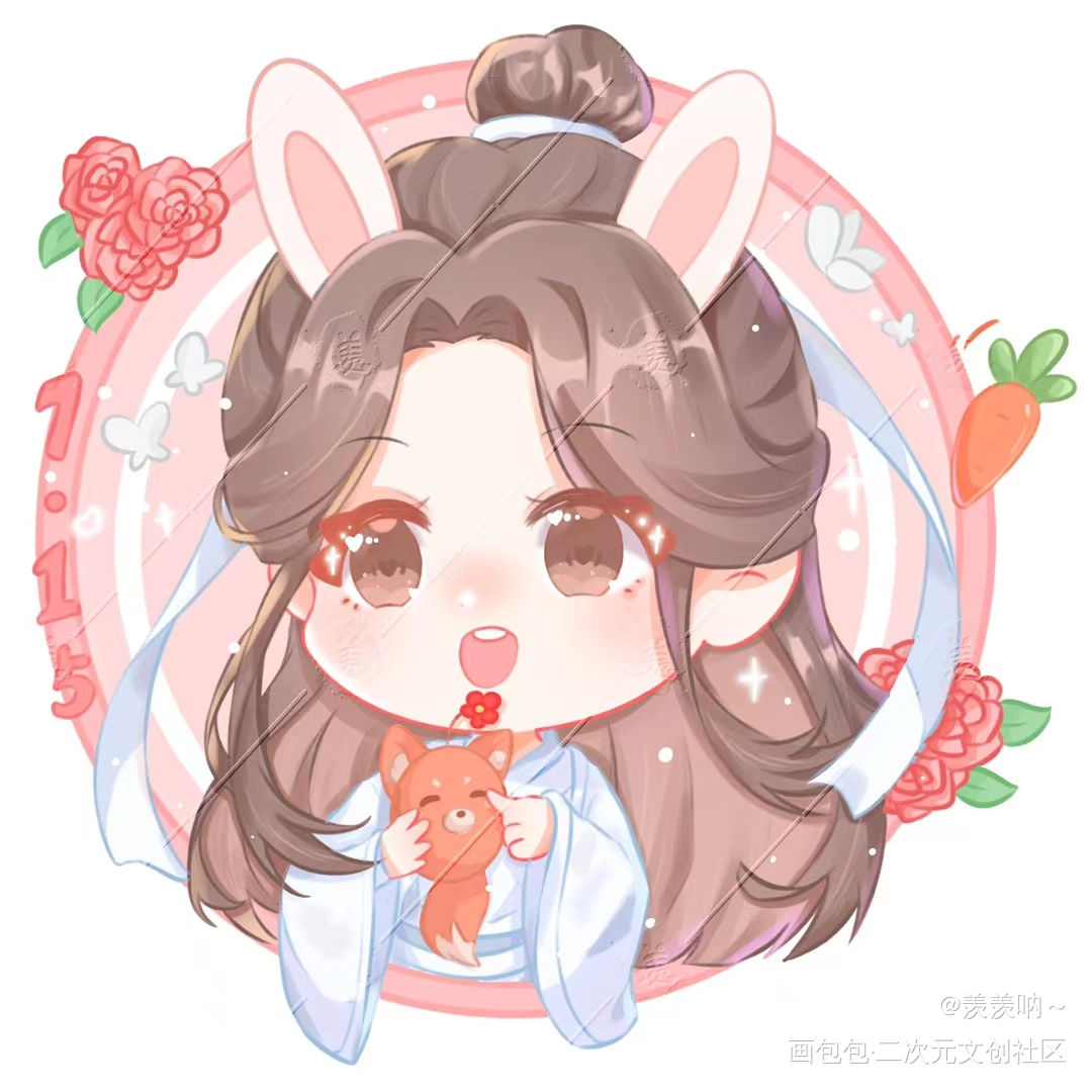怜怜生贺头像~_天官赐福谢怜彩色漫画Q版ipad画画画画墨香铜臭绘画绘画作品