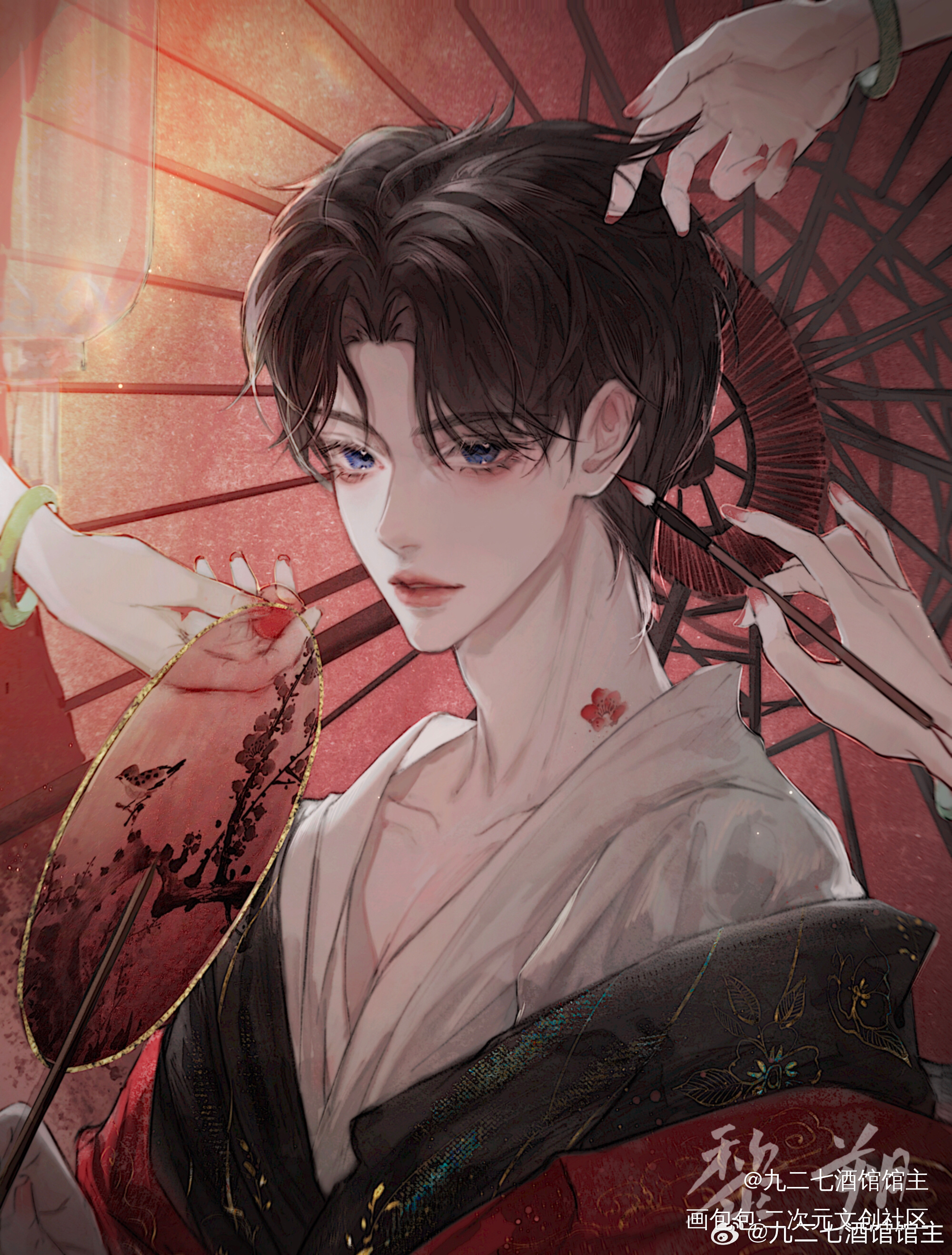 花魁黎朔_谁把谁当真188男团妹叔黎朔辛黎绘画作品