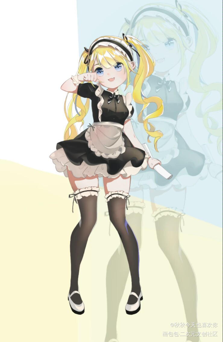 平涂_板绘涂稿件画画原创绘画作品