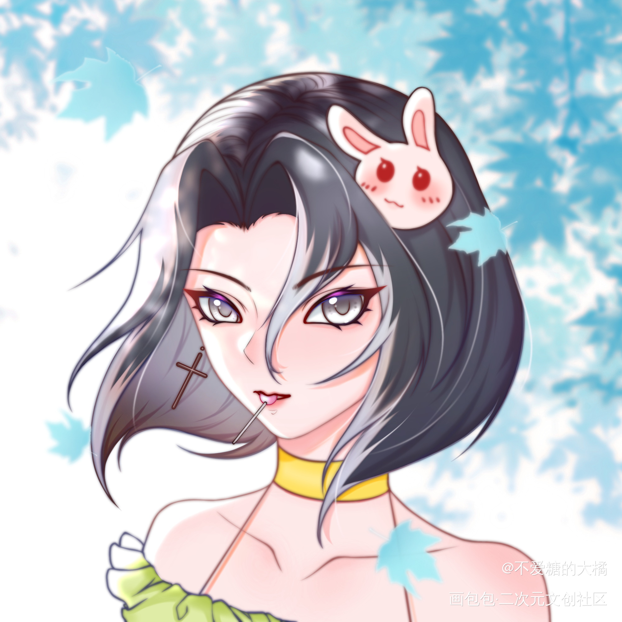 (˵¯͒〰¯͒˵)_约稿原创oc绘画作品