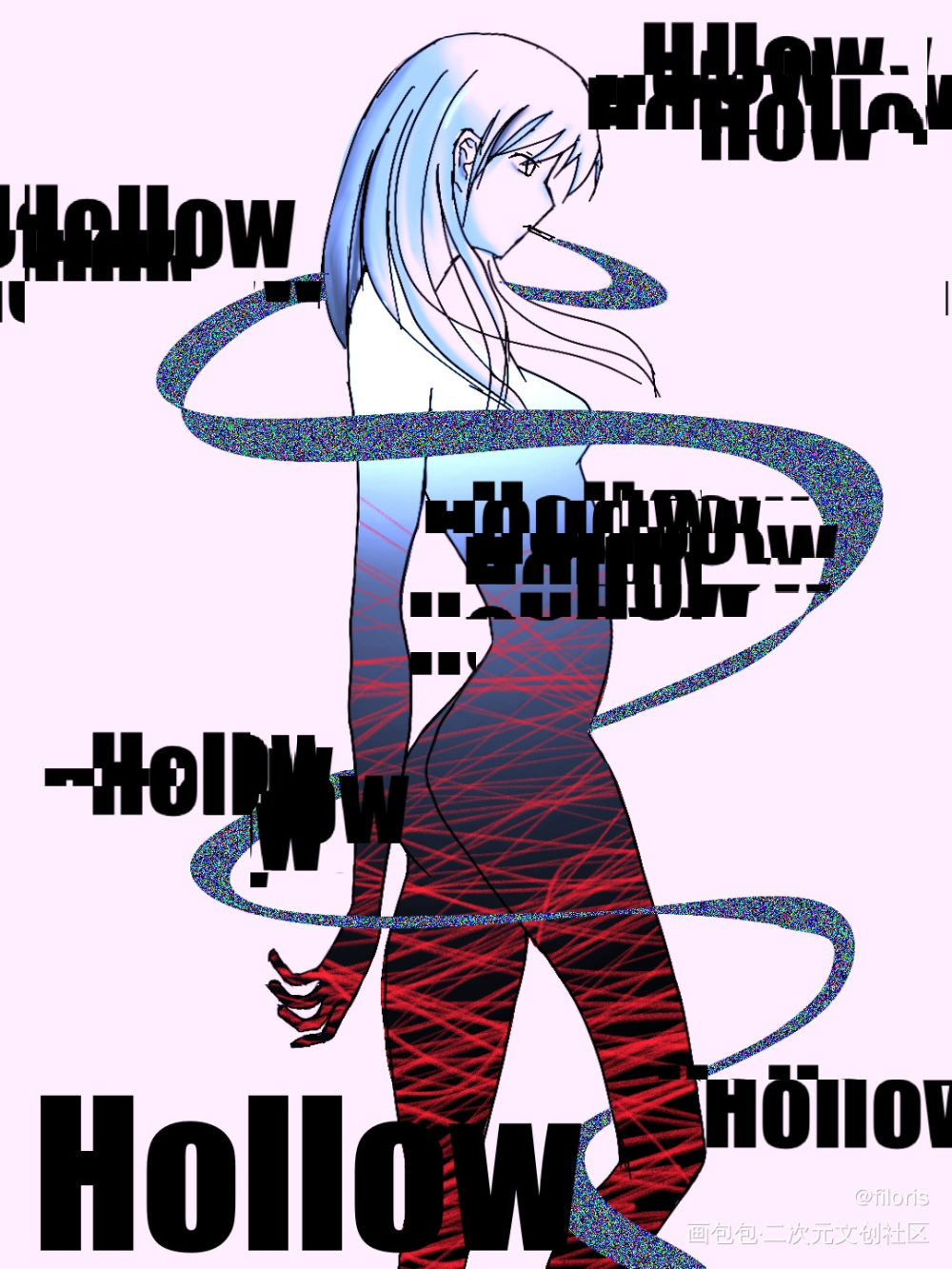 HOLLOW_板绘涂摸鱼页绘画作品