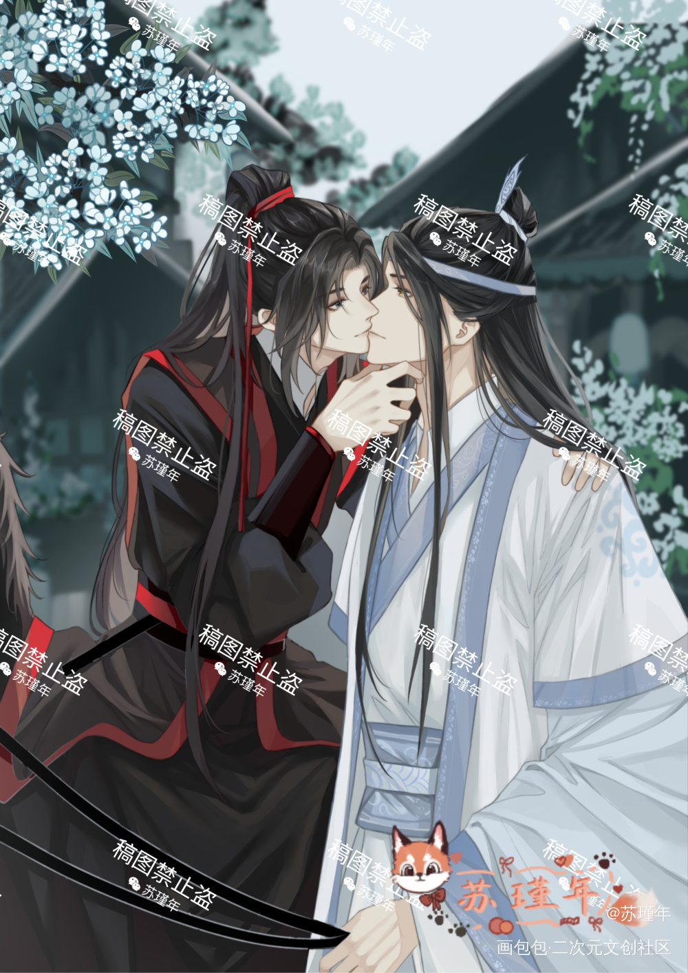 忘羡_魔道祖师忘羡绘画作品