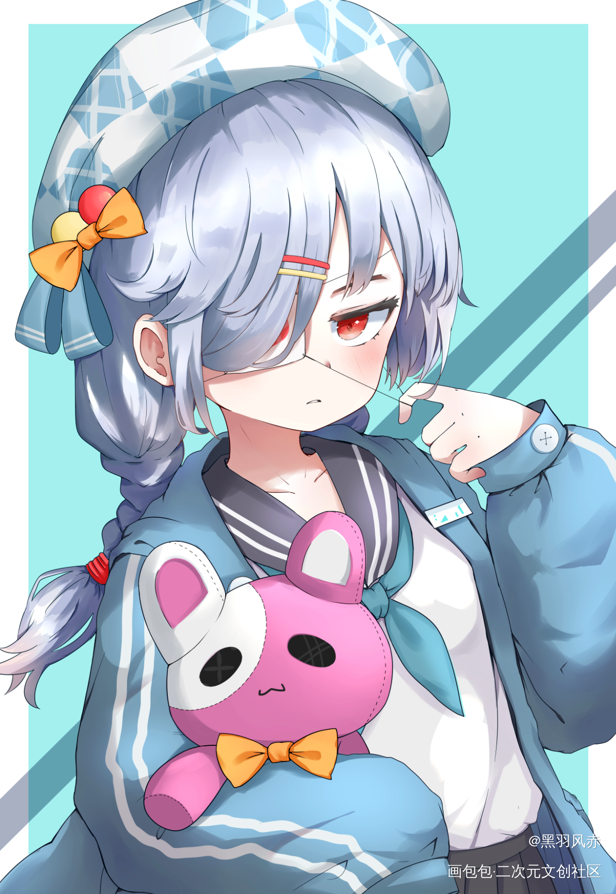 中二少女_日系绘画作品