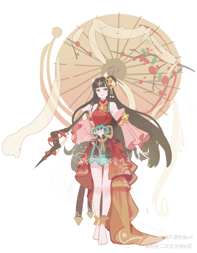 发发练习图_国风原创oc绘画作品