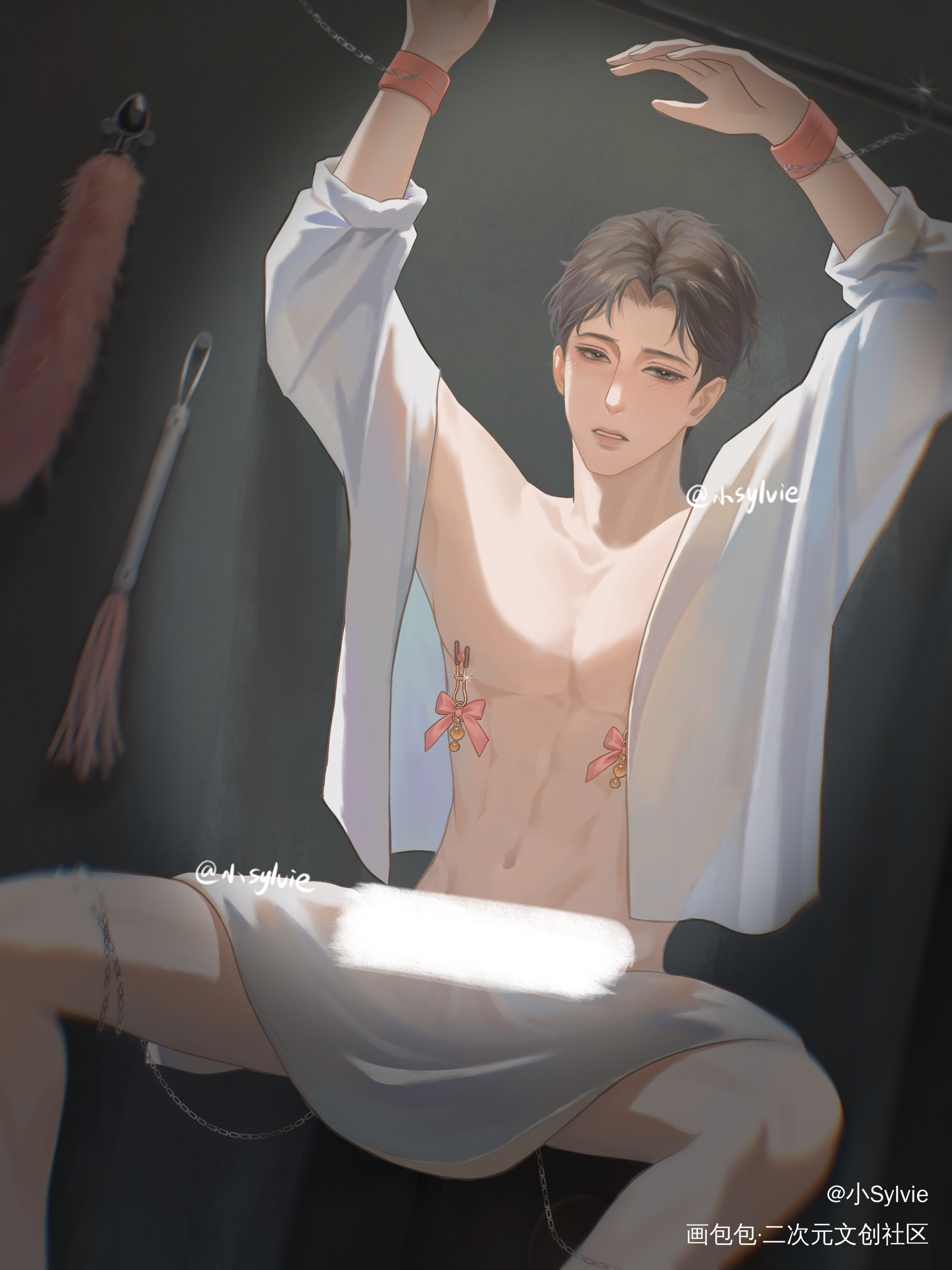 🍐：锦辛我不玩这个了_谁把谁当真188男团板绘涂绘画作品