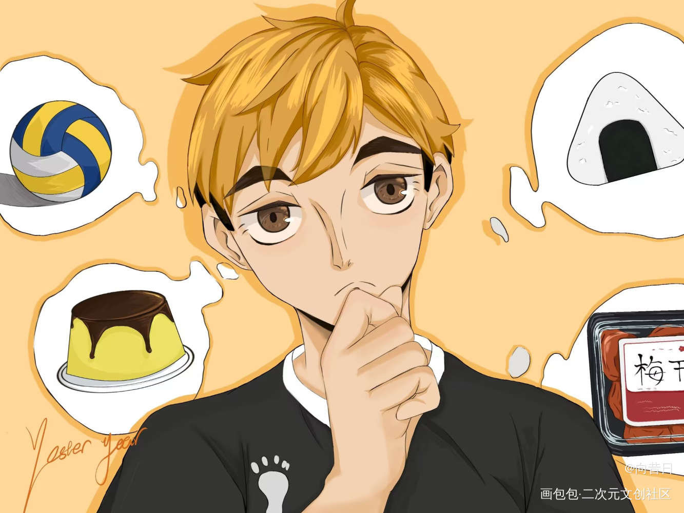 _电锯人白菜接稿接稿绘画绘画作品