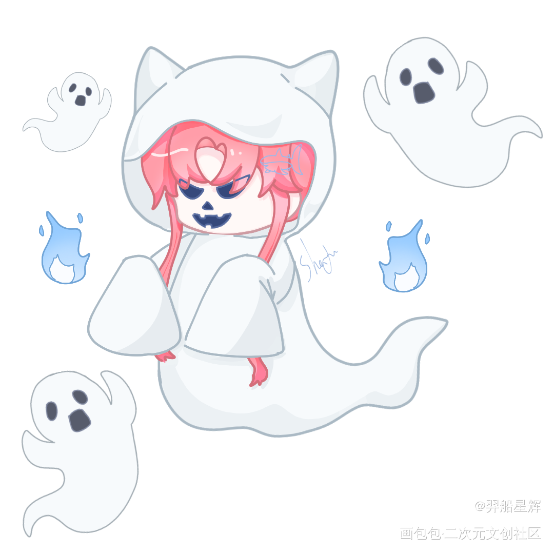 🎃万圣节快乐_自设oc绘画作品