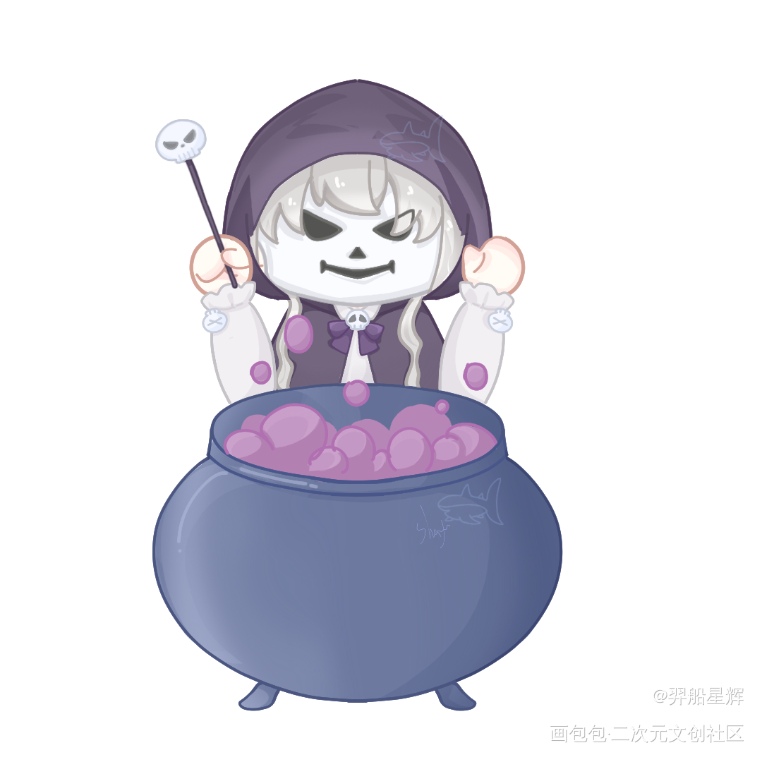 🎃万圣节快乐_自设oc绘画作品