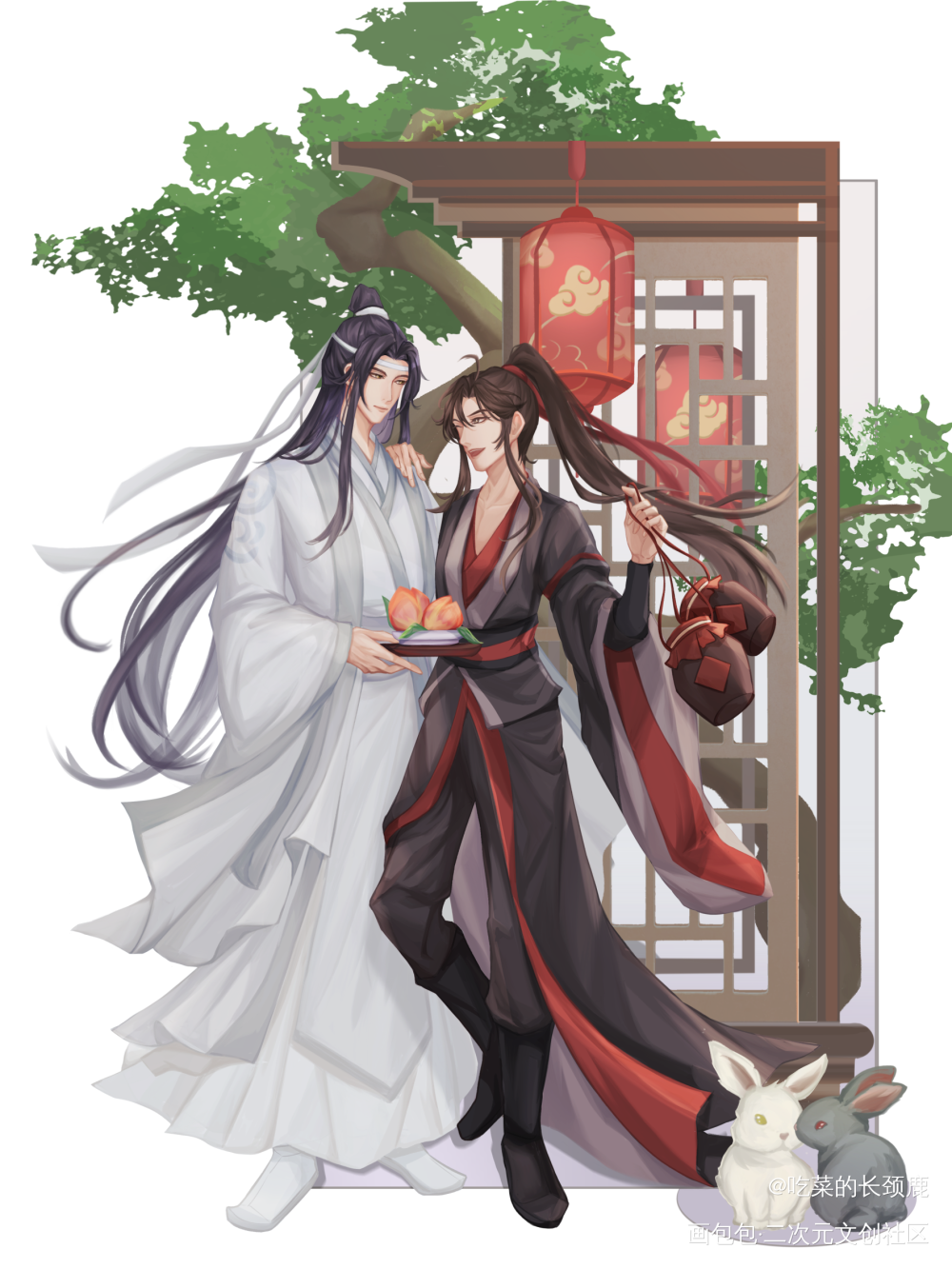 魏无羡1031生日快乐_魔道祖师忘羡魏无羡墨香铜臭绘画作品