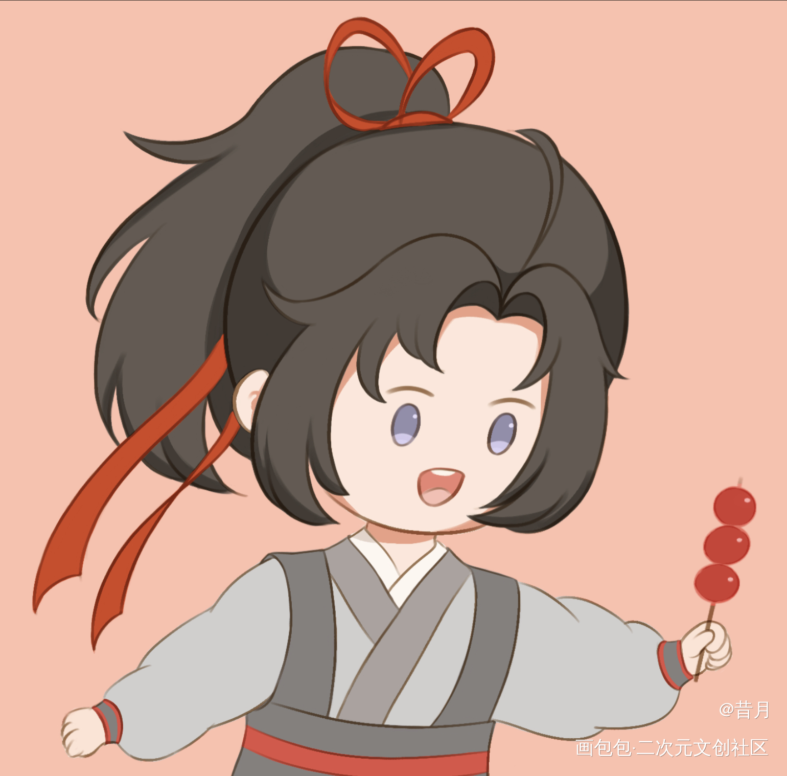羡宝生日快乐🎁_魔道祖师忘羡魏无羡魏无羡1031生日快乐绘画作品