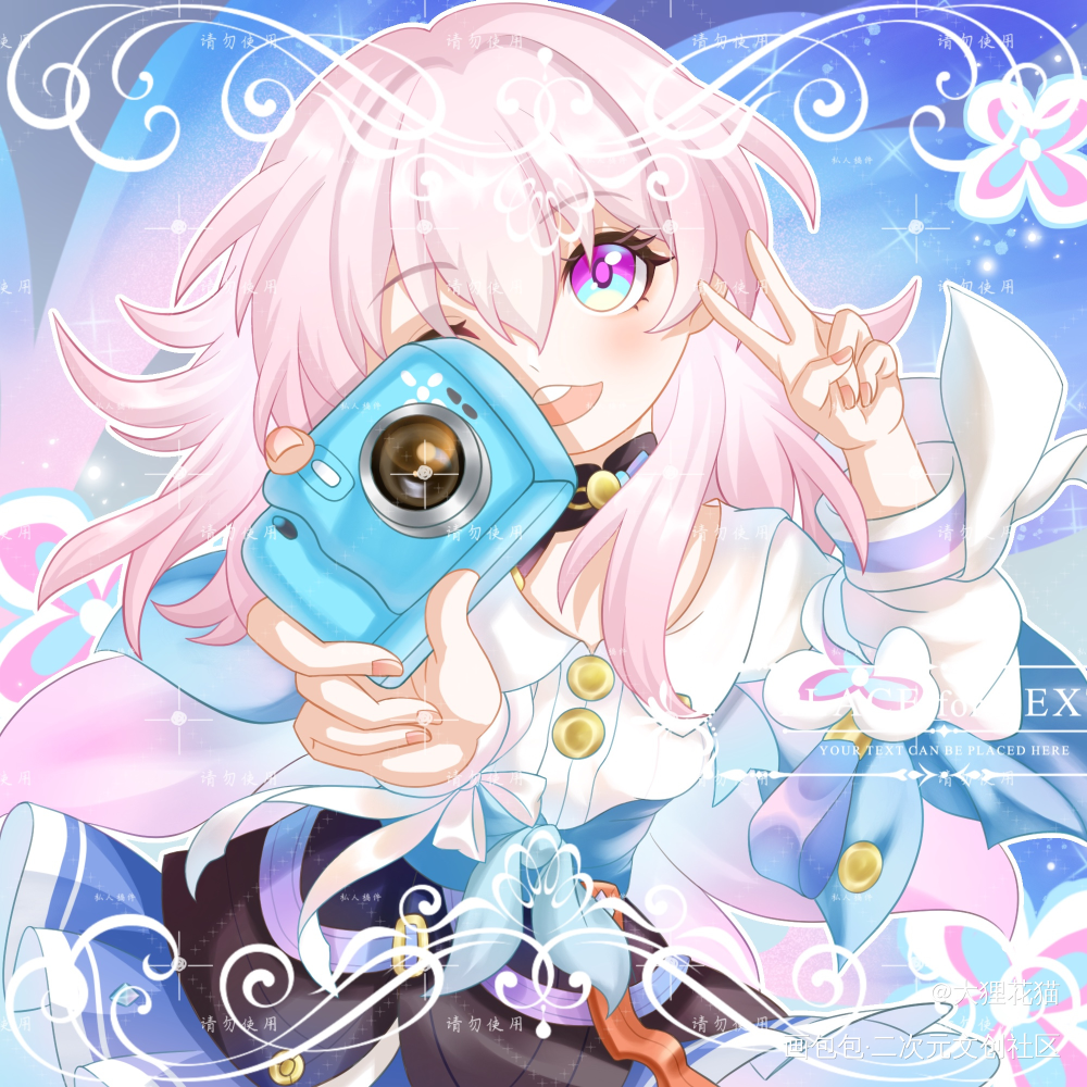 三月七Q版_崩坏星穹铁道Q版同人图我要上首推三月七绘画作品