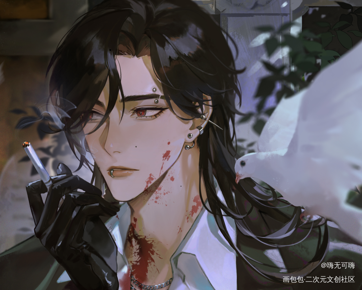 杀戮后的祷告_赤玖绘画作品