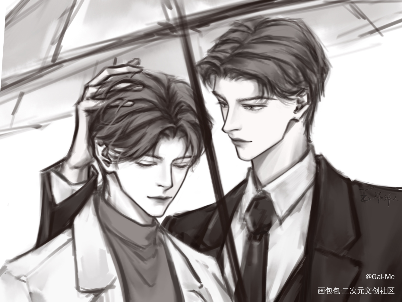 “湿度高也会卷？”_我要上首推同人陆凛晏鹤清绘画绘画作品